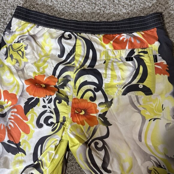 Tommy Bahama RELAX Swim Trunks Mens L Tropical Floral Leaves Board Shorts Liner - Picture 5 of 9
